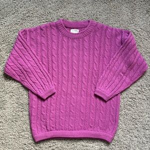 Espirit Vintage Cable Knit Wool Sweater